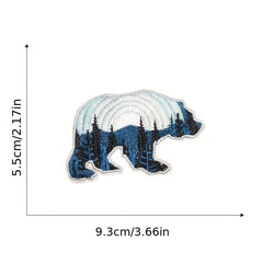 12pcs Bear Embroidered Patches For Men Sew On Embroidered Applique