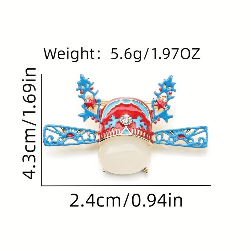 Retro Dripping Oil Shaped Hat Brooch Pin for Boys and Girls