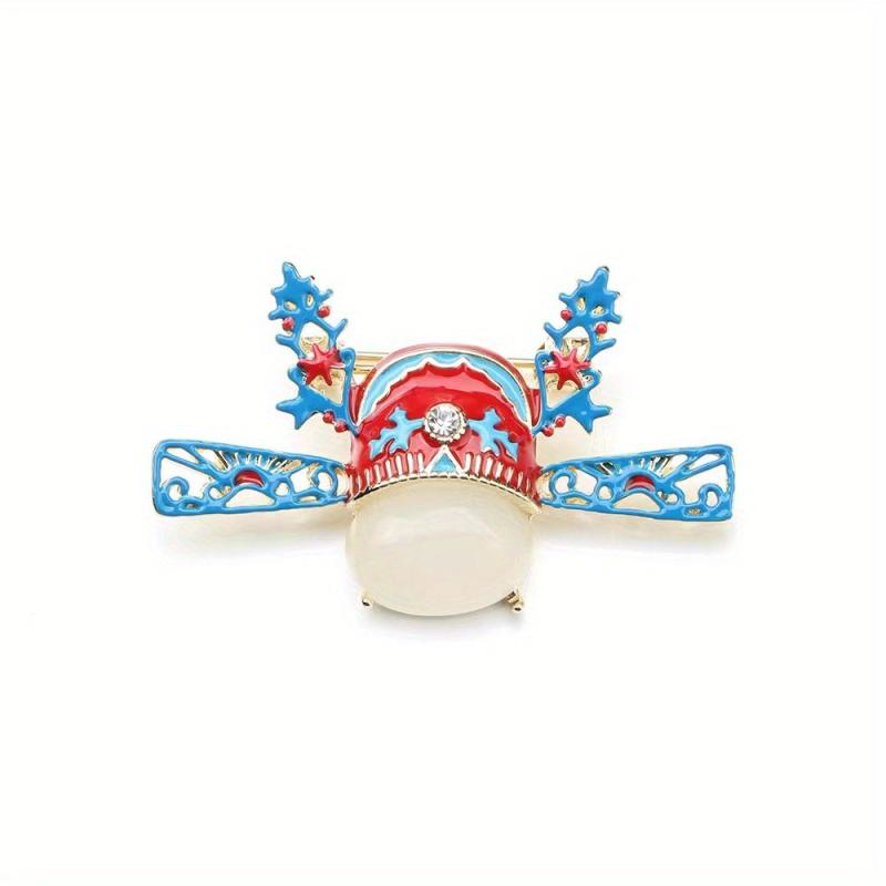 Retro Dripping Oil Shaped Hat Brooch Pin for Boys and Girls