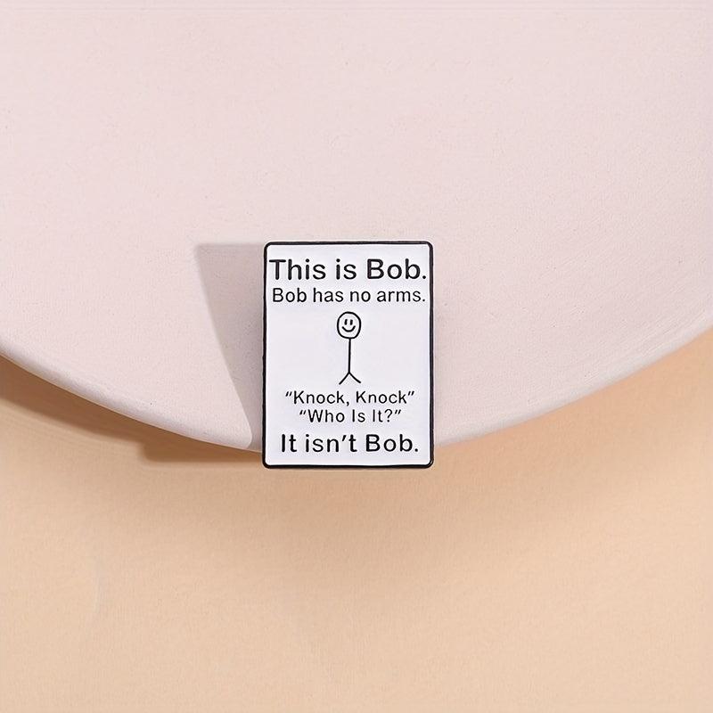 Graffiti Letter Pattern Brooch Enamel Metal Badge Lapel Pin for Men