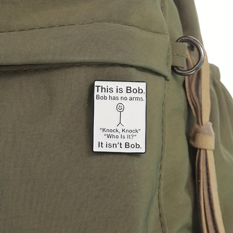 Graffiti Letter Pattern Brooch Enamel Metal Badge Lapel Pin for Men