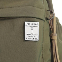 Graffiti Letter Pattern Brooch Enamel Metal Badge Lapel Pin for Men