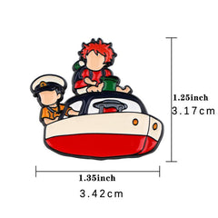 Classic Anime Enamel Pin For Men Badges Lapel Pins For Backpacks Brooch