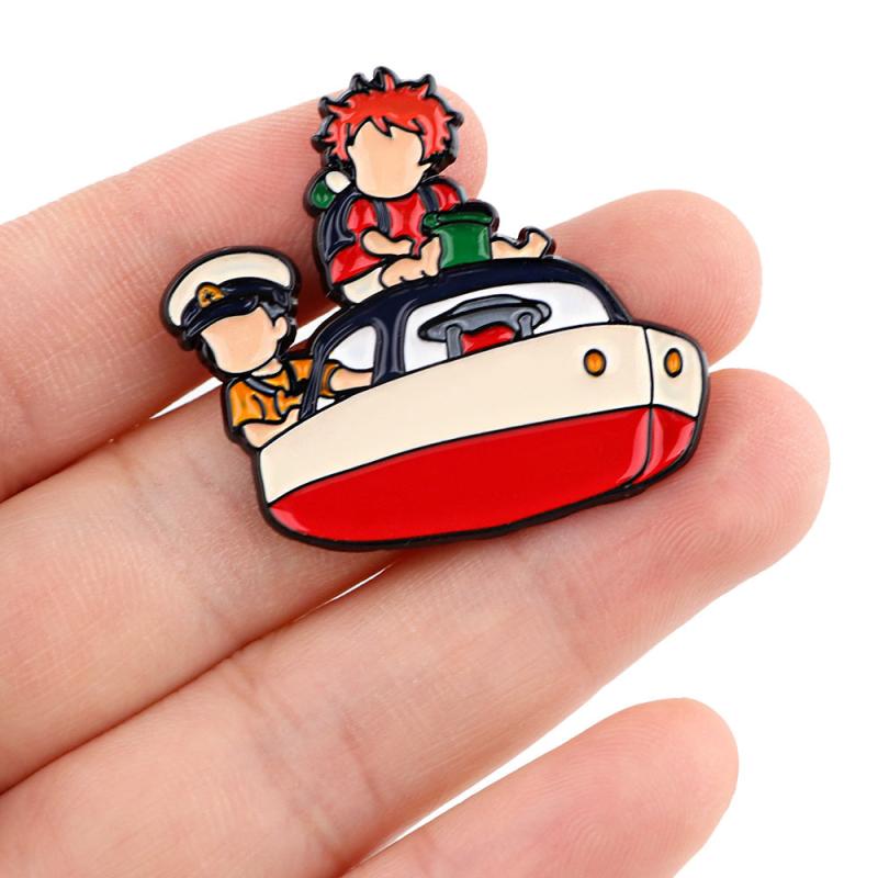 Classic Anime Enamel Pin For Men Badges Lapel Pins For Backpacks Brooch