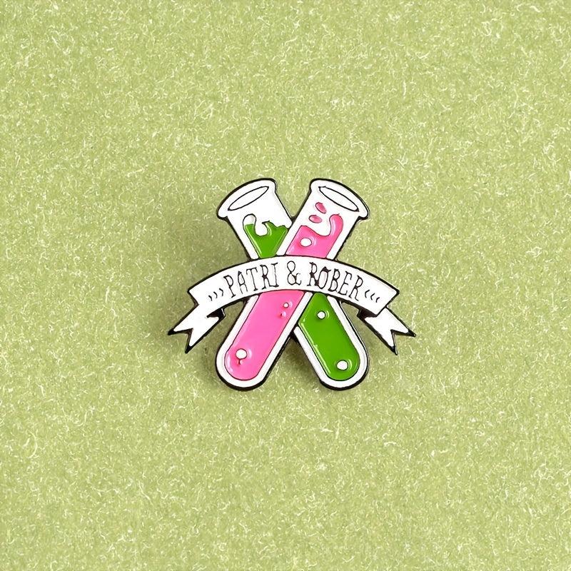 Chemical Test Tube Brooch Pin For Men