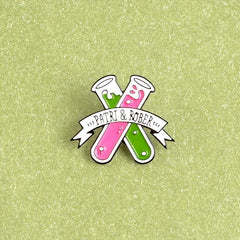 Chemical Test Tube Brooch Pin For Men