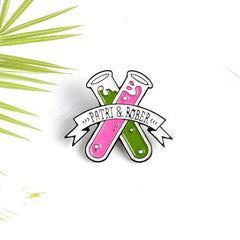 Chemical Test Tube Brooch Pin For Men