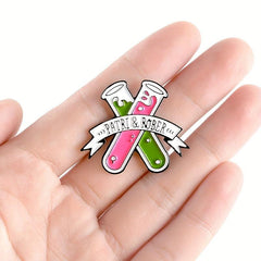 Chemical Test Tube Brooch Pin For Men