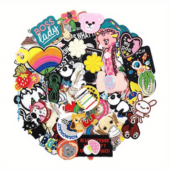 Random Embroidery Sewn Patches For Girls