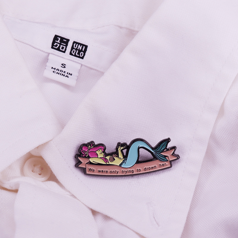Fantasy Mermaid Brooch For Men