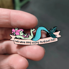 Fantasy Mermaid Brooch For Men