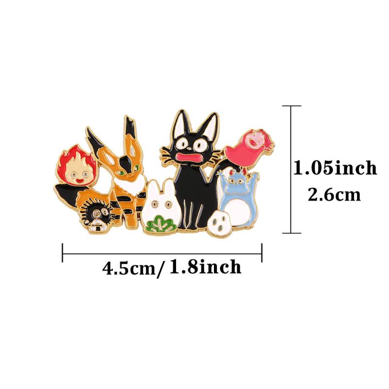 Men's Enamel Cat Pin - Funny Cat Design