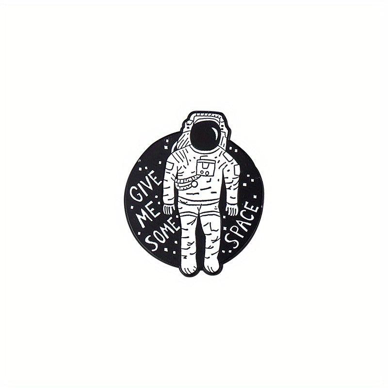 Outer Space Landscape Enamel Pins & Painting Bag Brooch Lapel Badge