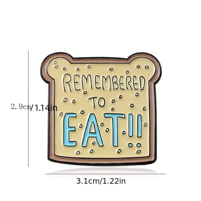 Bear Shaped Bread Chip Jewelry Brooch