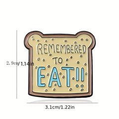 Bear Shaped Bread Chip Jewelry Brooch