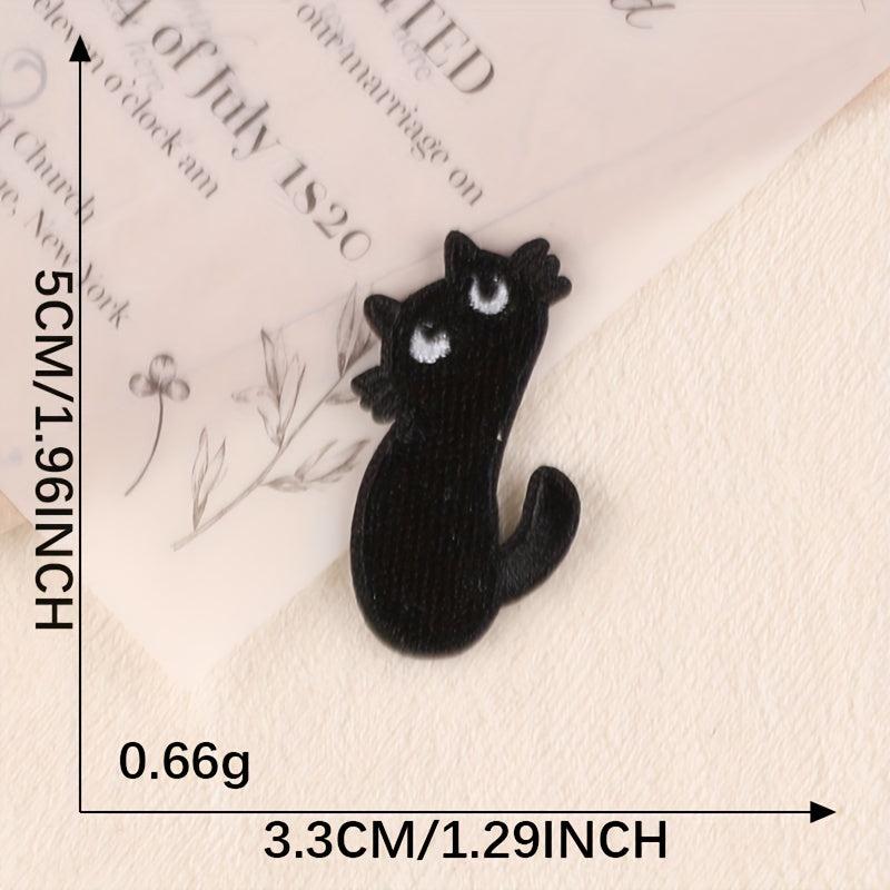 9pcs Cat Embroidery DIY Patch For Clothes Backpack Hat