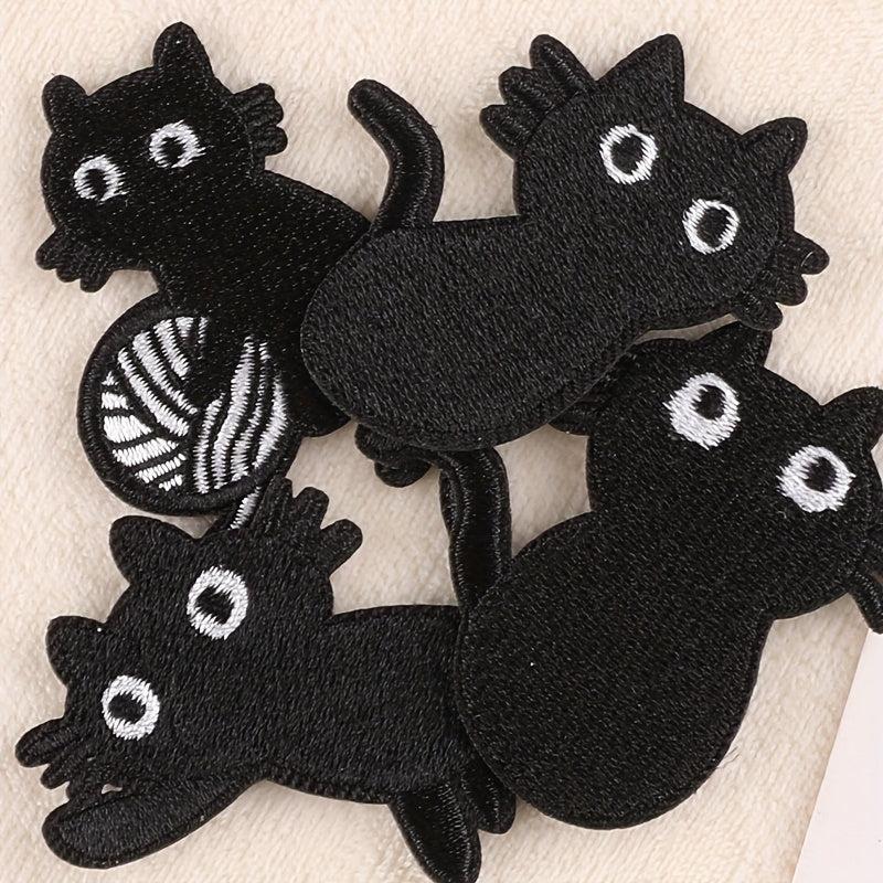 9pcs Cat Embroidery DIY Patch For Clothes Backpack Hat
