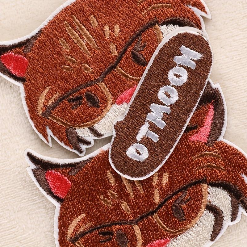3pcs Cat Embroidery DIY Patch Decorative Accessories For Clothes Backpack