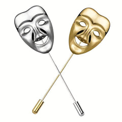 1pc Brooch Mask Set Vintage Couple Accessories For Men