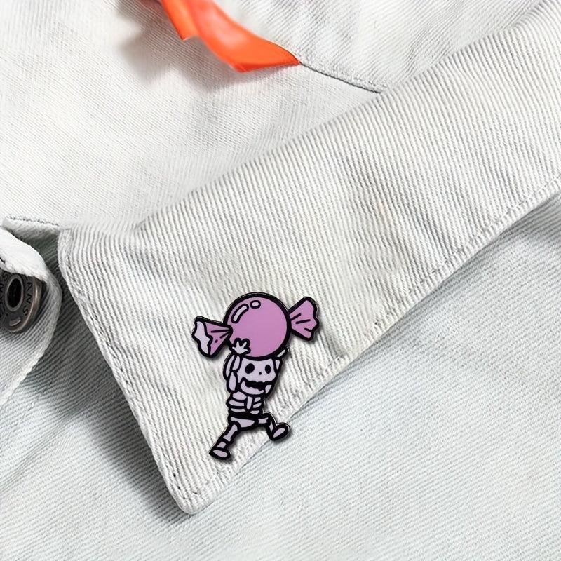 Skull And Candy Brooch Halloween Cartoon Pin Accessories