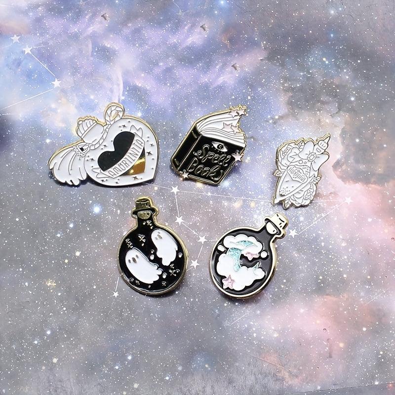 Spice Book Men's Novel Lacquer Enamel Brooch