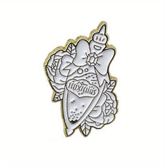 Spice Book Men's Novel Lacquer Enamel Brooch