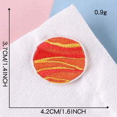 8pcs Universe Planet Patch Sticker Iron On Patches Sew On Embroidered Applique