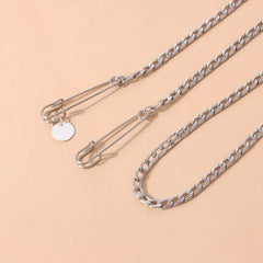 Metal Chain Pin Happy Face Brooch Hip Hop Suit Shoes Hat Luggage Unisex