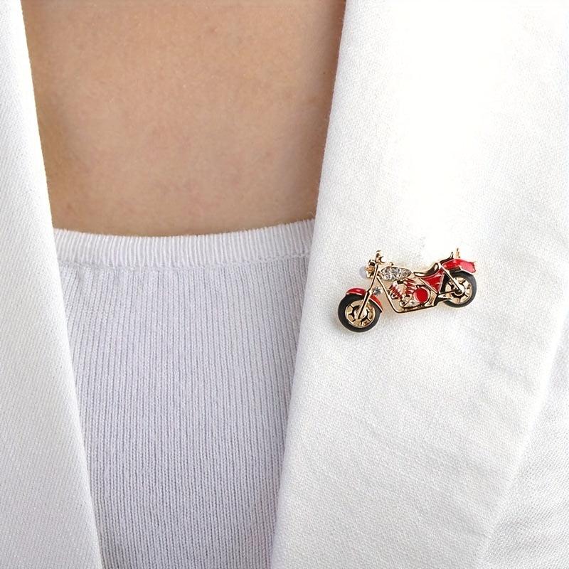 Men's Motorcycle Brooch for Fashionable Style