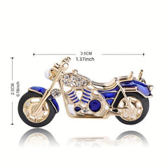 Men's Motorcycle Brooch for Fashionable Style
