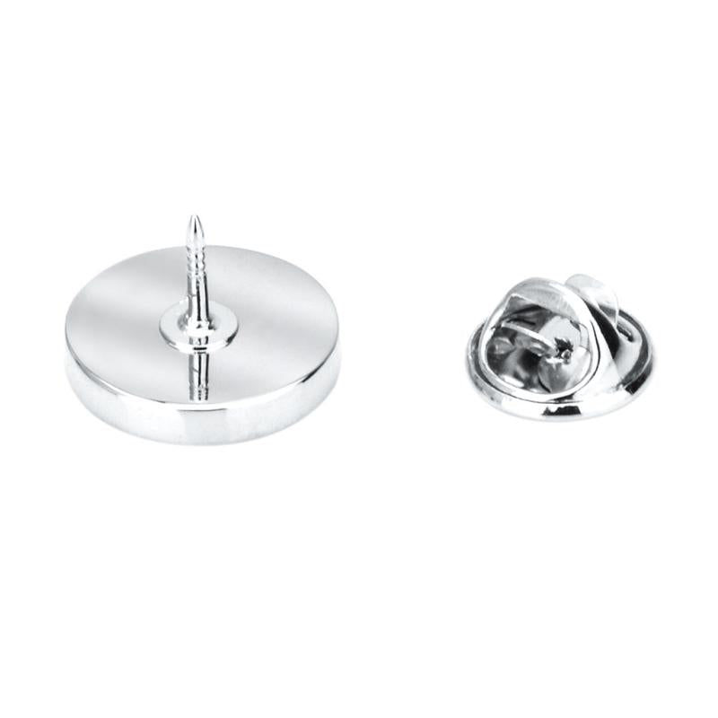Men's Silver Skull Brooch Pin Collar Pin Halloween Brooch
