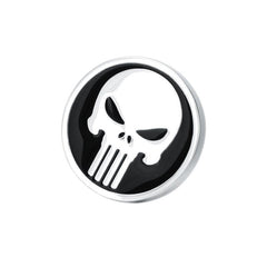 Men's Silver Skull Brooch Pin Collar Pin Halloween Brooch