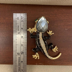 Crystal Lizard Brooches For Men Animal Pins Summer Shining Jewelry