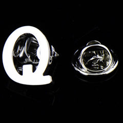 Men's Letter Brooch Shirt Collar Pin Suit Decoration
