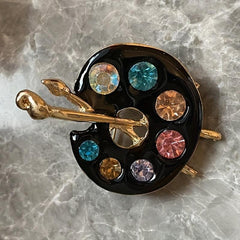 Artist Palette Brooch Pin For Men