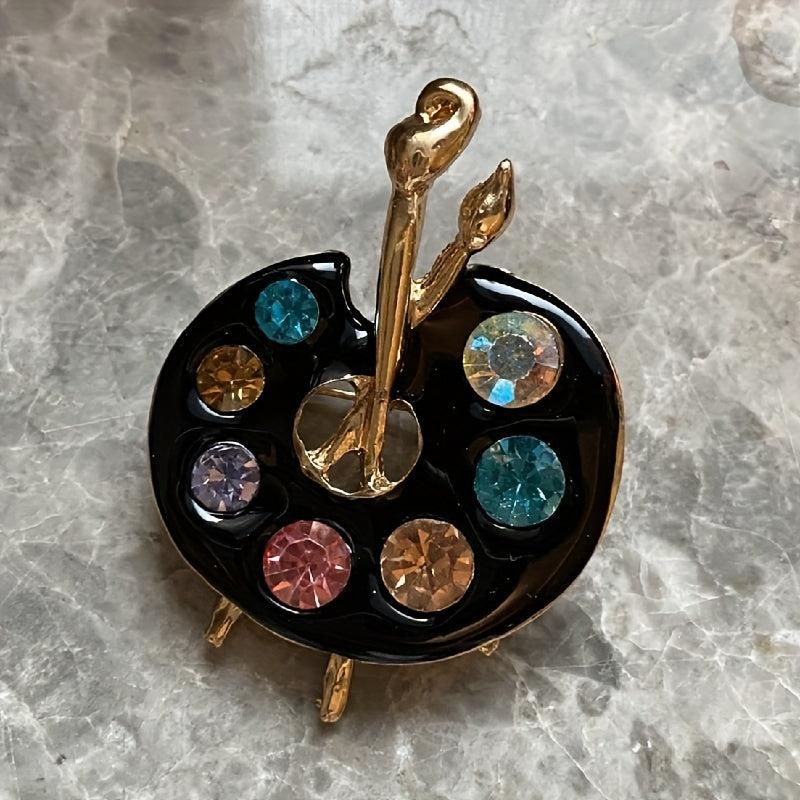 Artist Palette Brooch Pin For Men