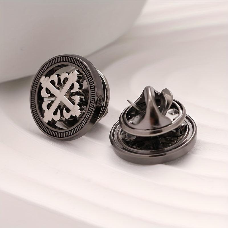 Men's Metal Suit Brooch Shirt Dress Brooch