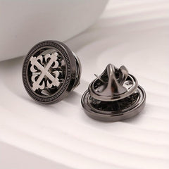 Men's Metal Suit Brooch Shirt Dress Brooch