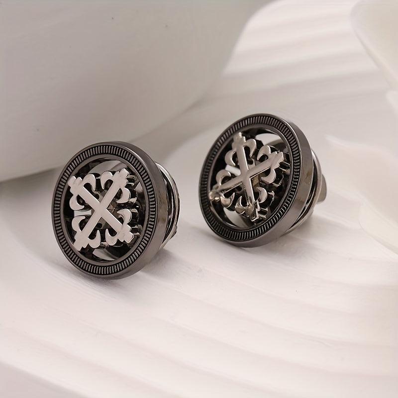 Men's Metal Suit Brooch Shirt Dress Brooch
