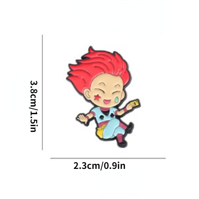 Anime Character Enamel Lapel Pin for Jackets Hats Scarves