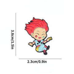 Anime Character Enamel Lapel Pin for Jackets Hats Scarves
