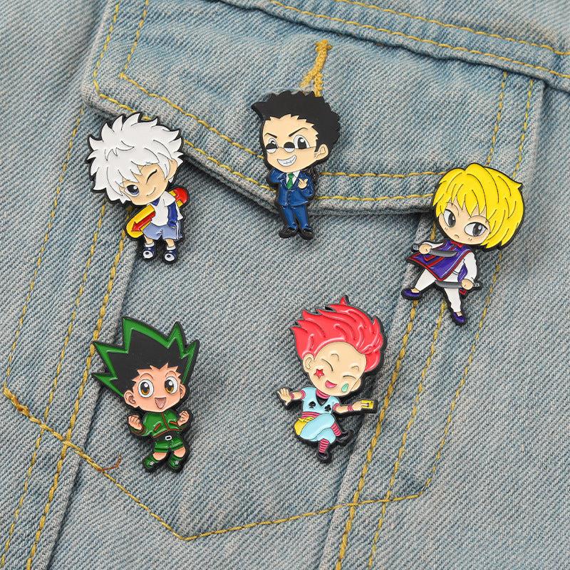 Anime Character Enamel Lapel Pin for Jackets Hats Scarves
