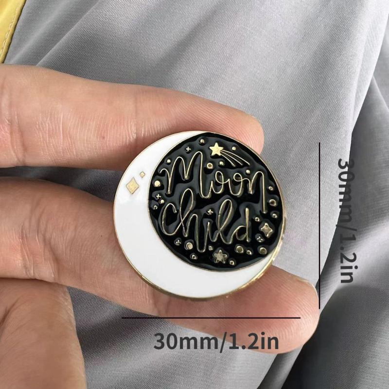 Magic Horror Moon Enamel Pin Set