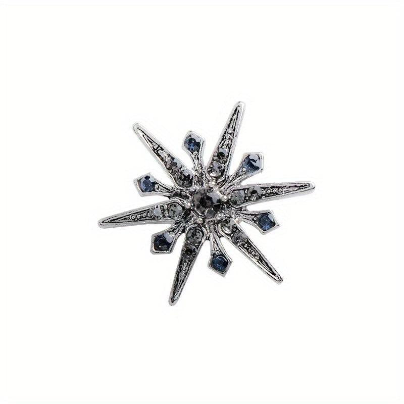 Rhinestone Sun Flower Pin Brooch Suit Accessories
