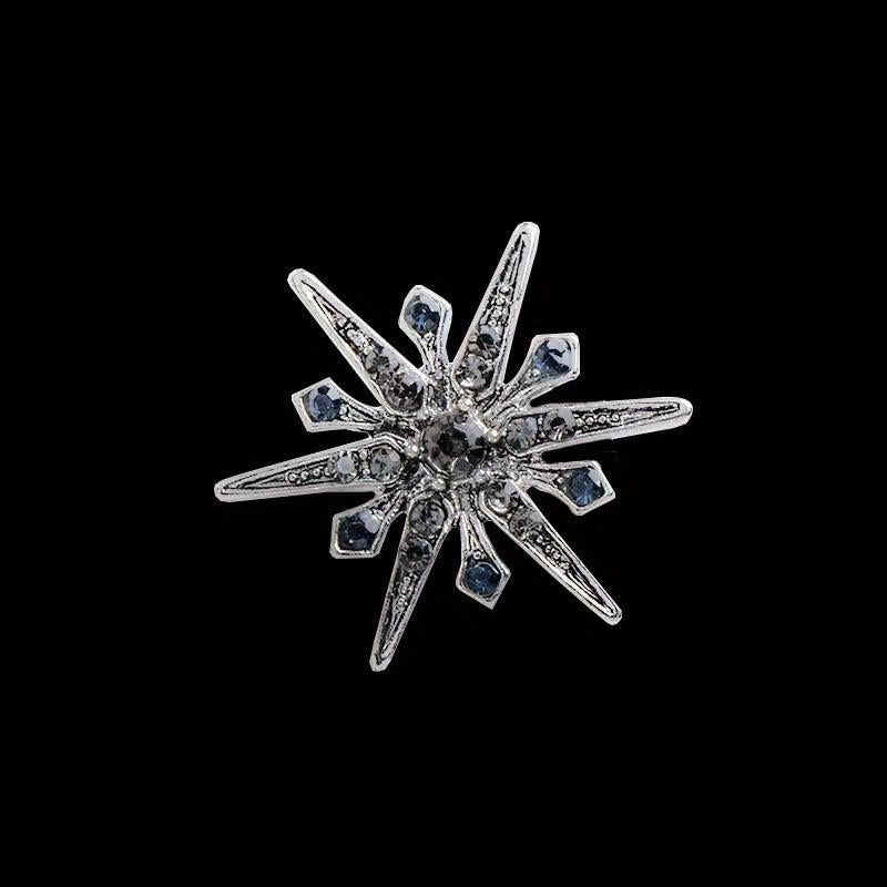 Rhinestone Sun Flower Pin Brooch Suit Accessories