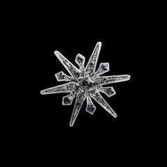 Rhinestone Sun Flower Pin Brooch Suit Accessories