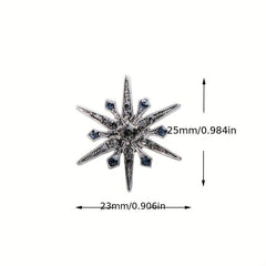 Rhinestone Sun Flower Pin Brooch Suit Accessories