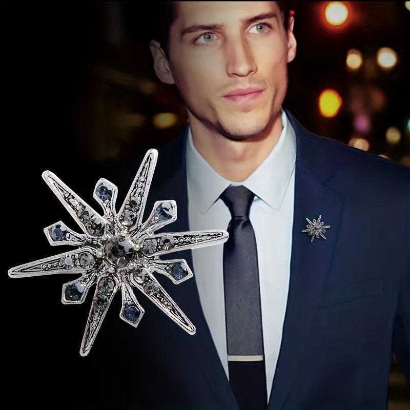 Rhinestone Sun Flower Pin Brooch Suit Accessories