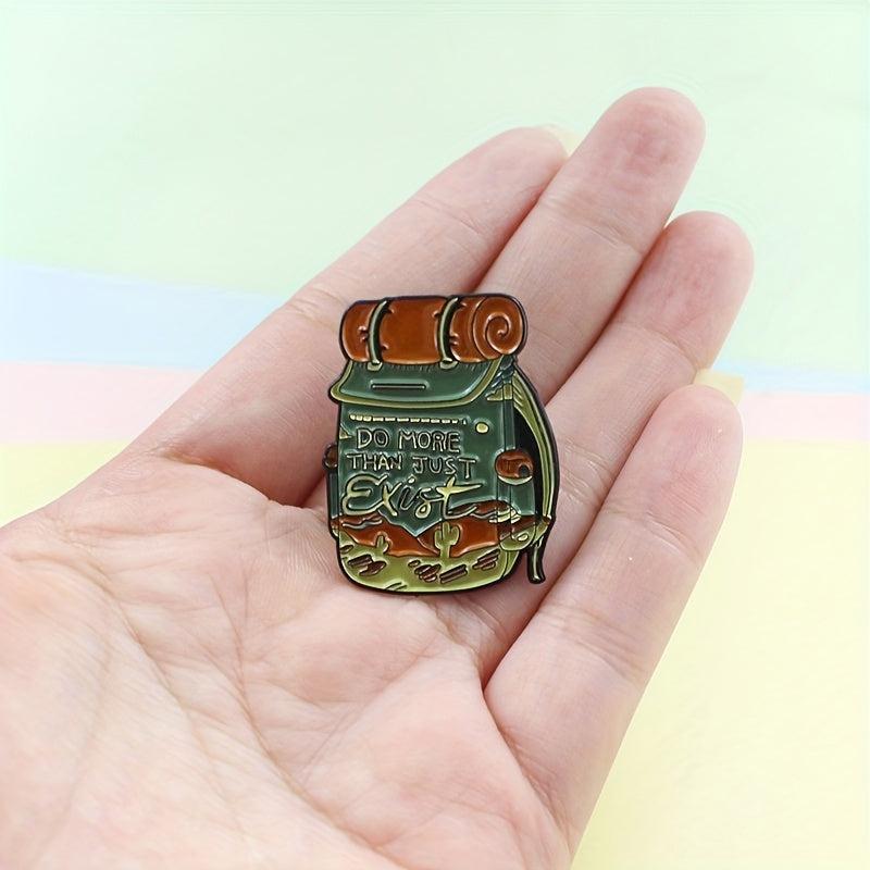 Outdoor Travel Backpack for Men Cartoon Alloy Brooches