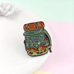 Outdoor Travel Backpack for Men Cartoon Alloy Brooches